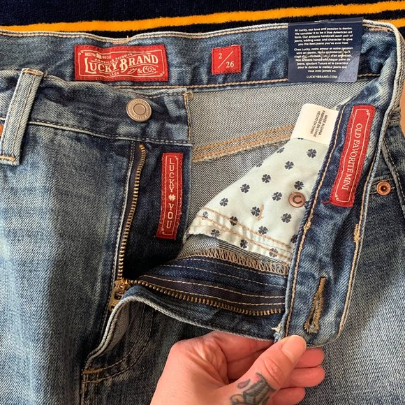 Lucky Brand Cut Off Denim Skirt - Picture 4 of 5